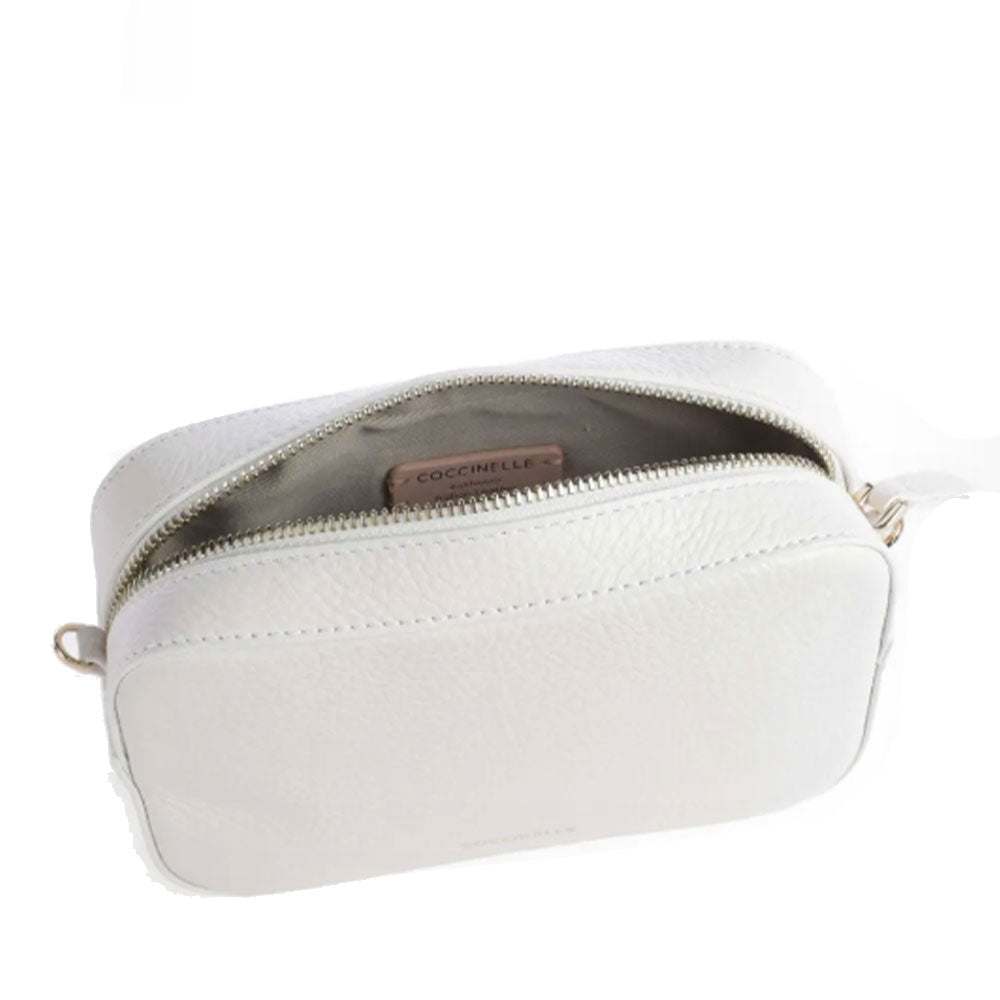 Borsa Donna a Tracolla COCCINELLE Linea Tebe Colore Brillant White - E5MN555I101