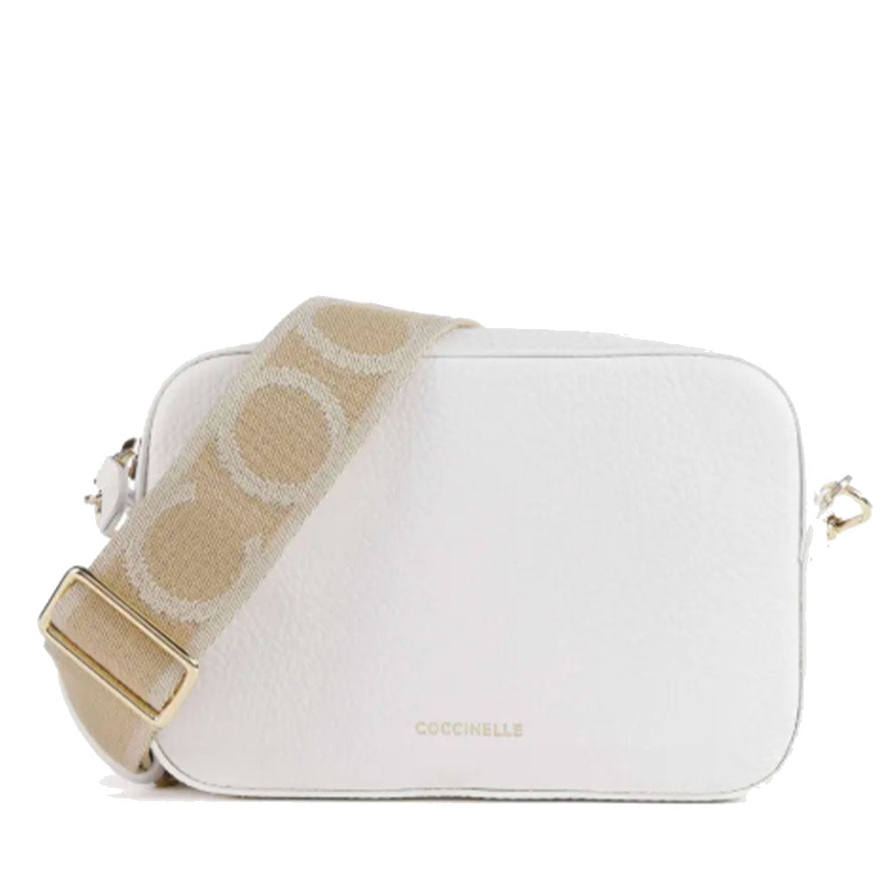 Borsa Donna a Tracolla COCCINELLE Linea Tebe Colore Brillant White - E5MN555I101