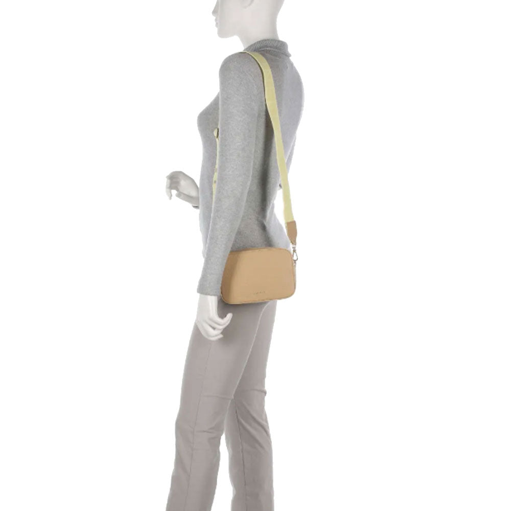 COCCINELLE Damen Schultertasche Tebe Line Fresh Beige Farbe - E5MN555I101