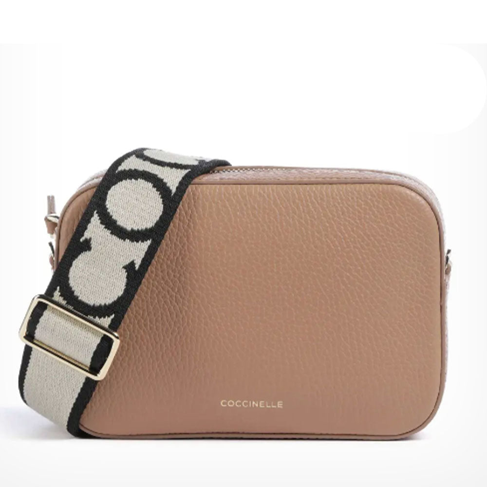 Borsa Donna a Tracolla COCCINELLE Linea Tebe Colore Skin - E5MN555I101