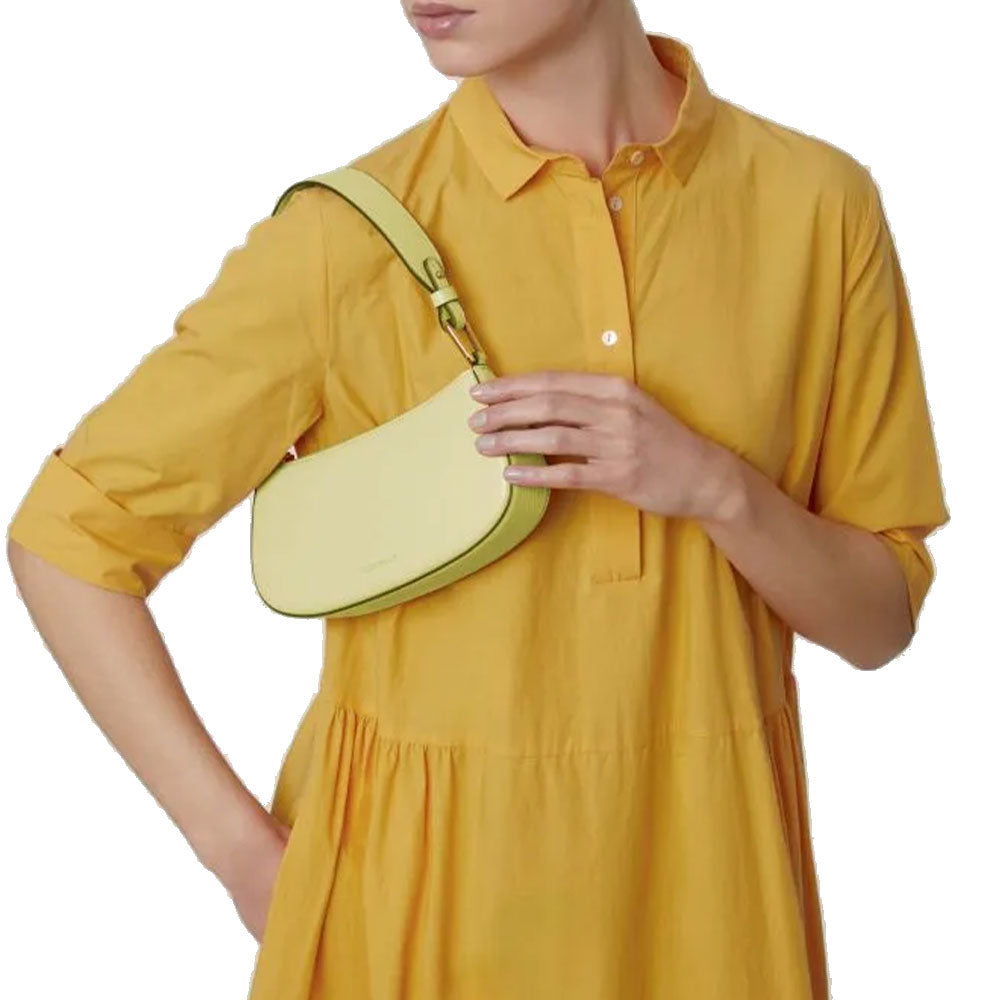 Borsa Donna a Spalla COCCINELLE in Pelle Linea Merveille Colore Lime Wash
