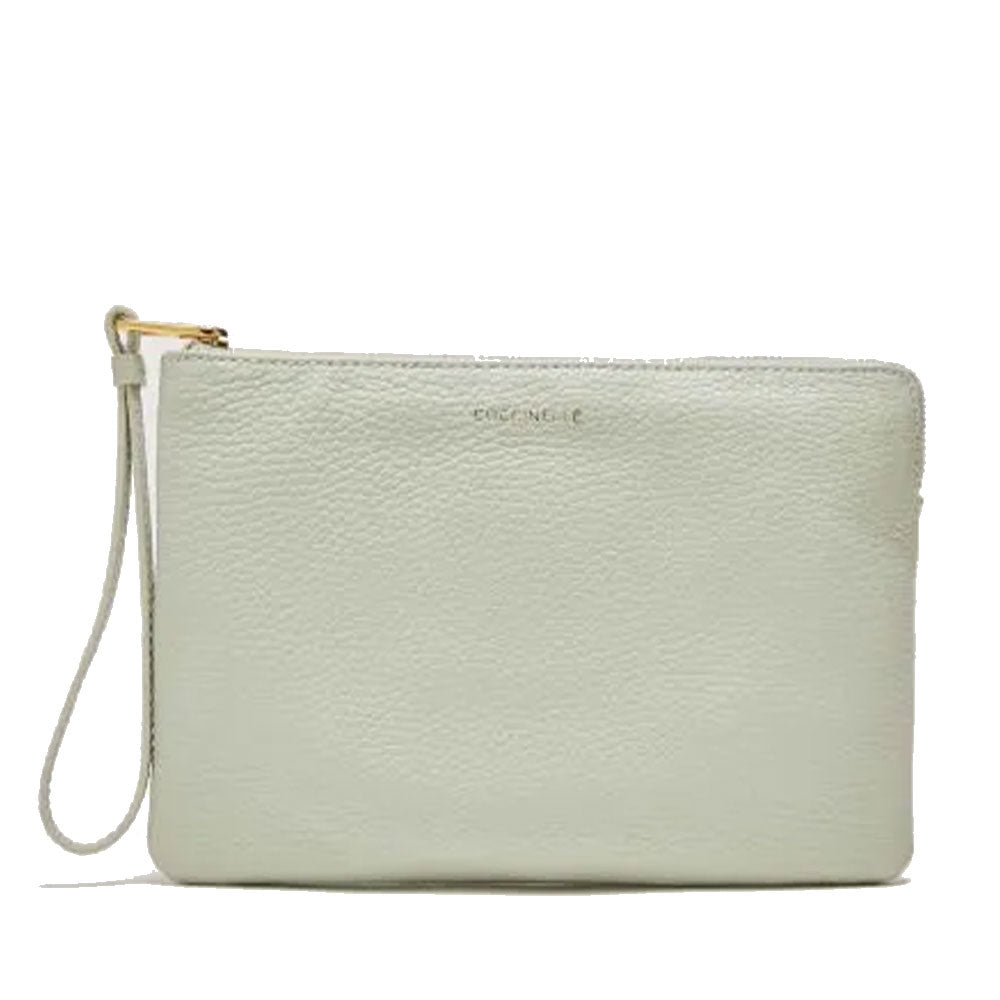 Pochette Donna COCCINELLE in Pelle Celadon Green Linea Alias Misura Media