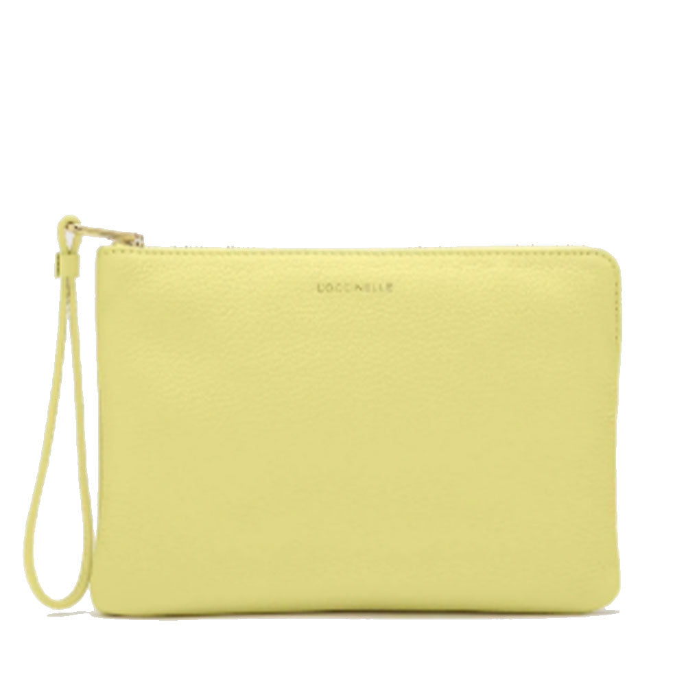 COCCINELLE Damen Lime Wash Leder Clutch Alias Line Mittlere Größe