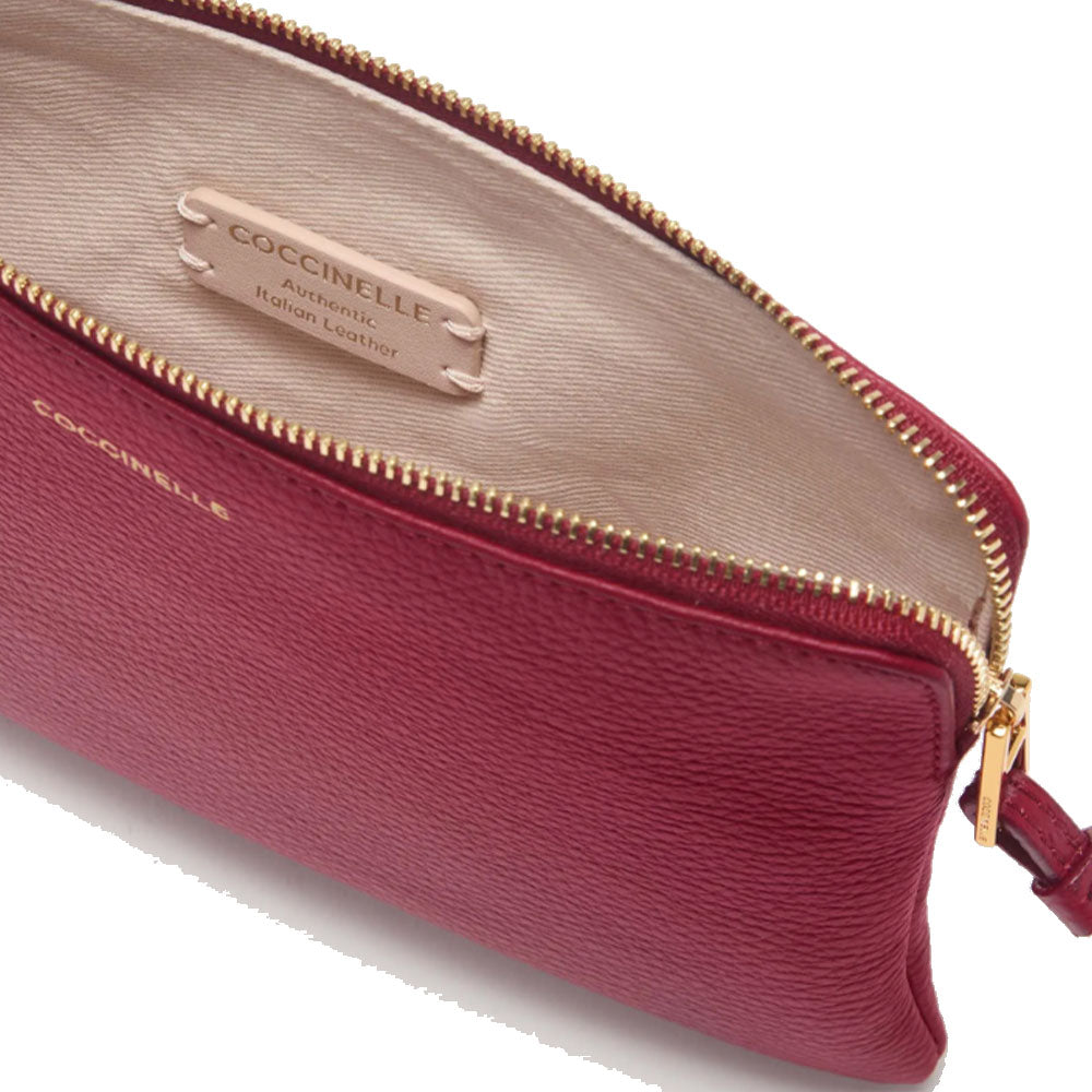 Pochette Donna COCCINELLE in Pelle Sangria Linea Alias Misura Media