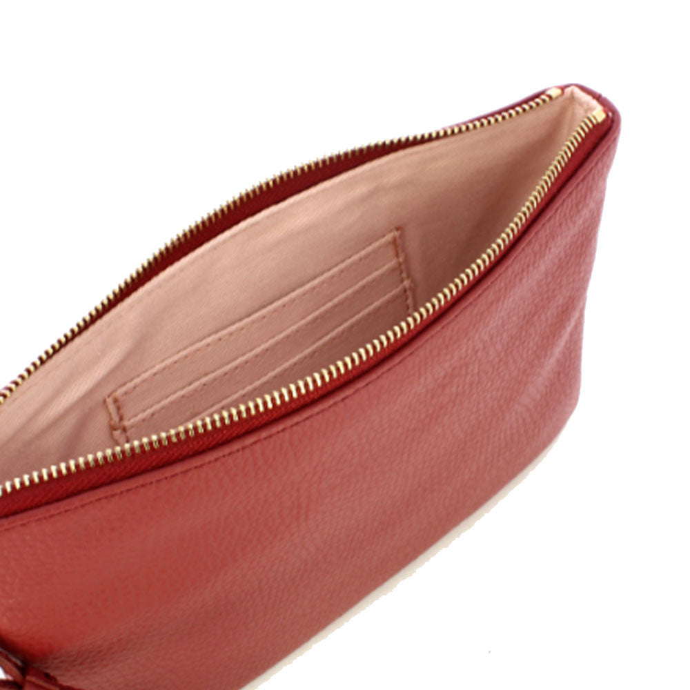 Pochette Donna COCCINELLE in Pelle Brandy Linea Alias Misura Media