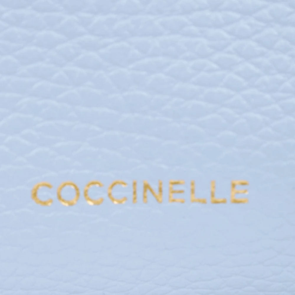 Borsa Donna a Spalla COCCINELLE in Pelle Mist Blue Linea Aura
