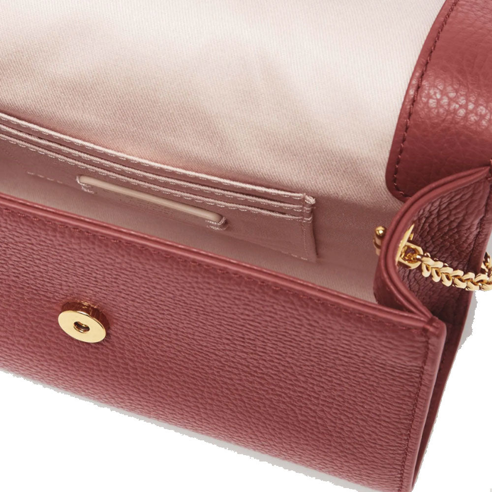 Borsa Donna Mini a Tracolla COCCINELLE in Pelle Linea Dorian colore Brandy