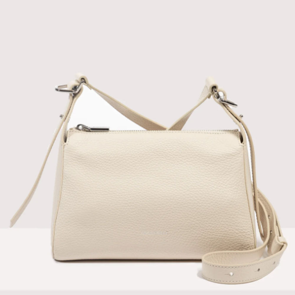 Borsa Donna a Tracolla COCCINELLE in Pelle linea Bishop colore Lambskin White