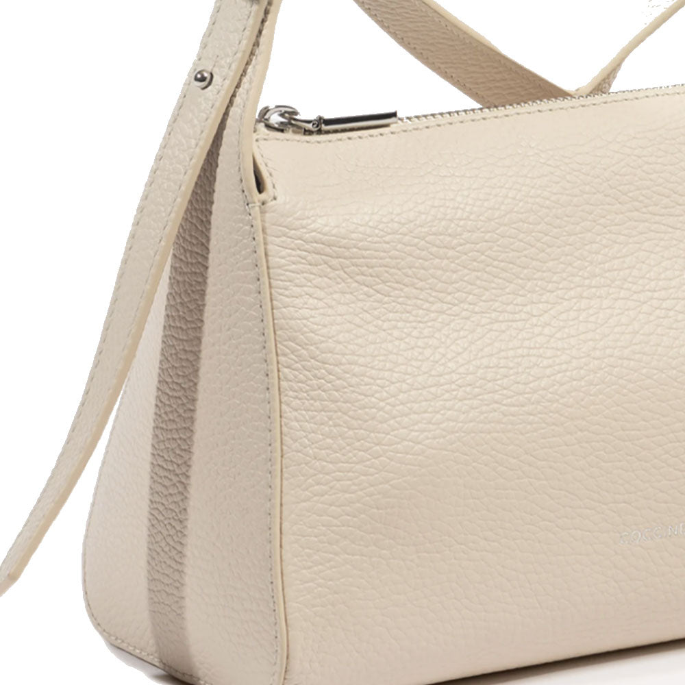 Borsa Donna a Tracolla COCCINELLE in Pelle linea Bishop colore Lambskin White