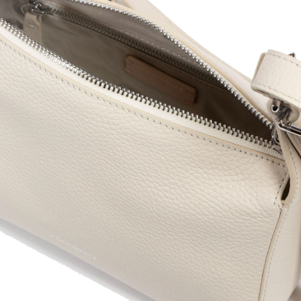 Borsa Donna a Tracolla COCCINELLE in Pelle linea Bishop colore Lambskin White