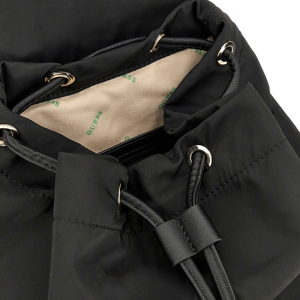 Zaino Donna GUESS Linea Eco Gemma Colore Nero Misura Piccola