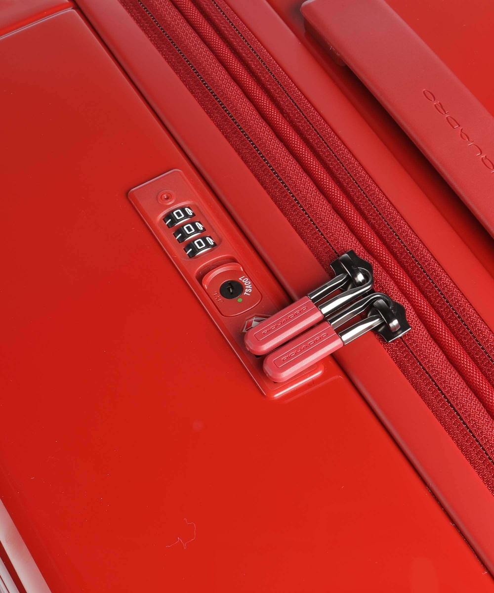 Trolley medio 69cm PIQUADRO Espandibile Rigido 4 Ruote Rosso BV6393PQL