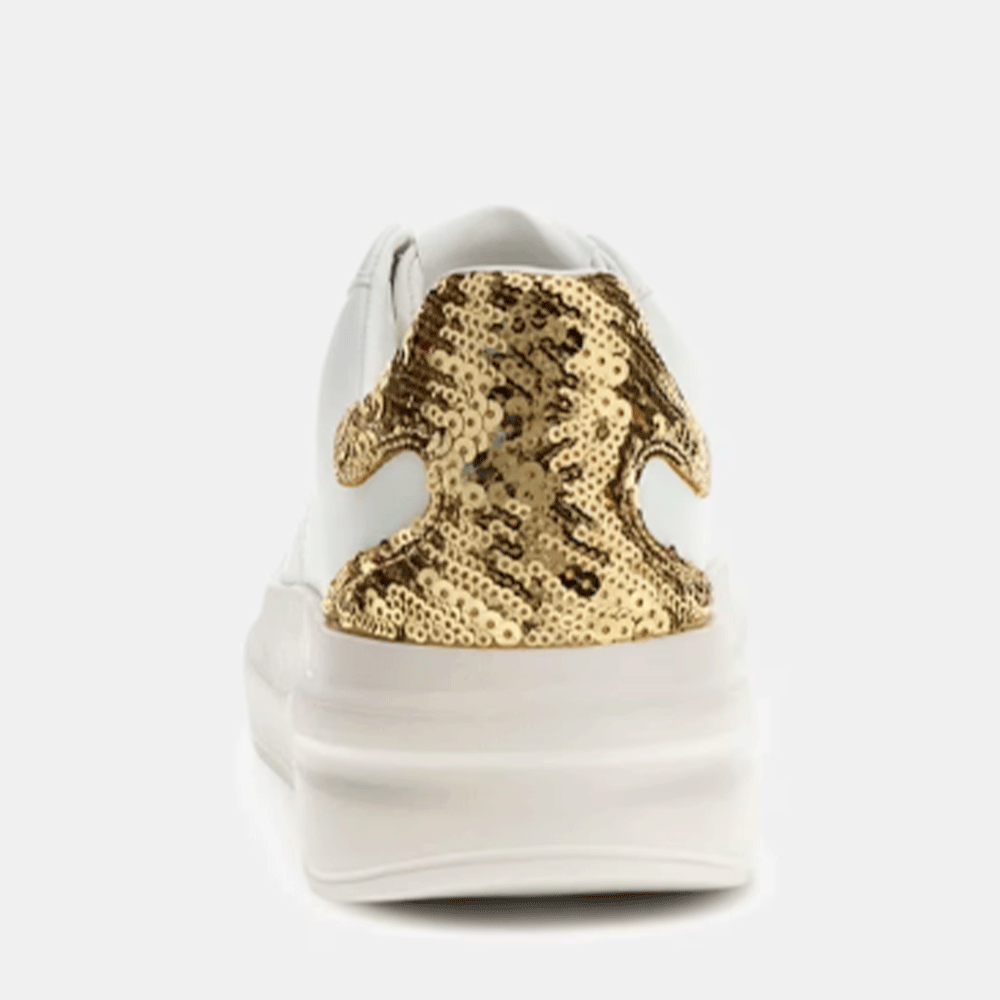 Sneakers Donna GUESS in Pelle Colore White - Gold Linea Elbina10