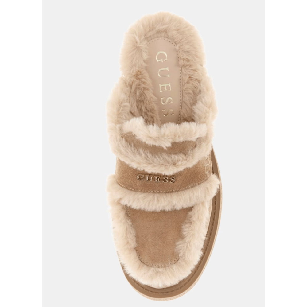 Sabot Imbottiti GUESS con Tacco Linea Yaneta colore Natural