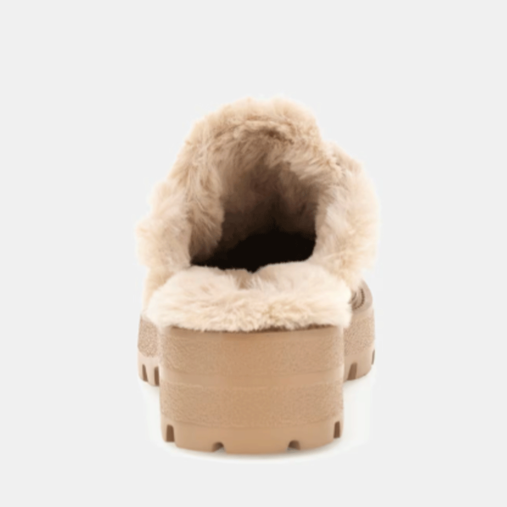 Sabot Imbottiti GUESS con Tacco Linea Yaneta colore Natural