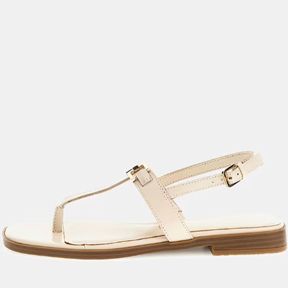 GUESS Reality Linie
Damen Flip Flop Sandalen in Leder in der Farbe Creme