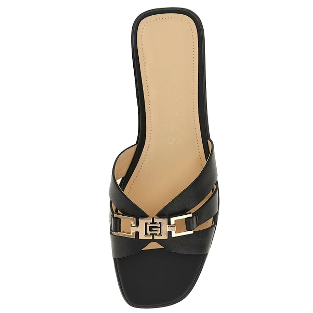 Scarpe Donna GUESS Ciabatte Linea Realla in Pelle Colore Nero