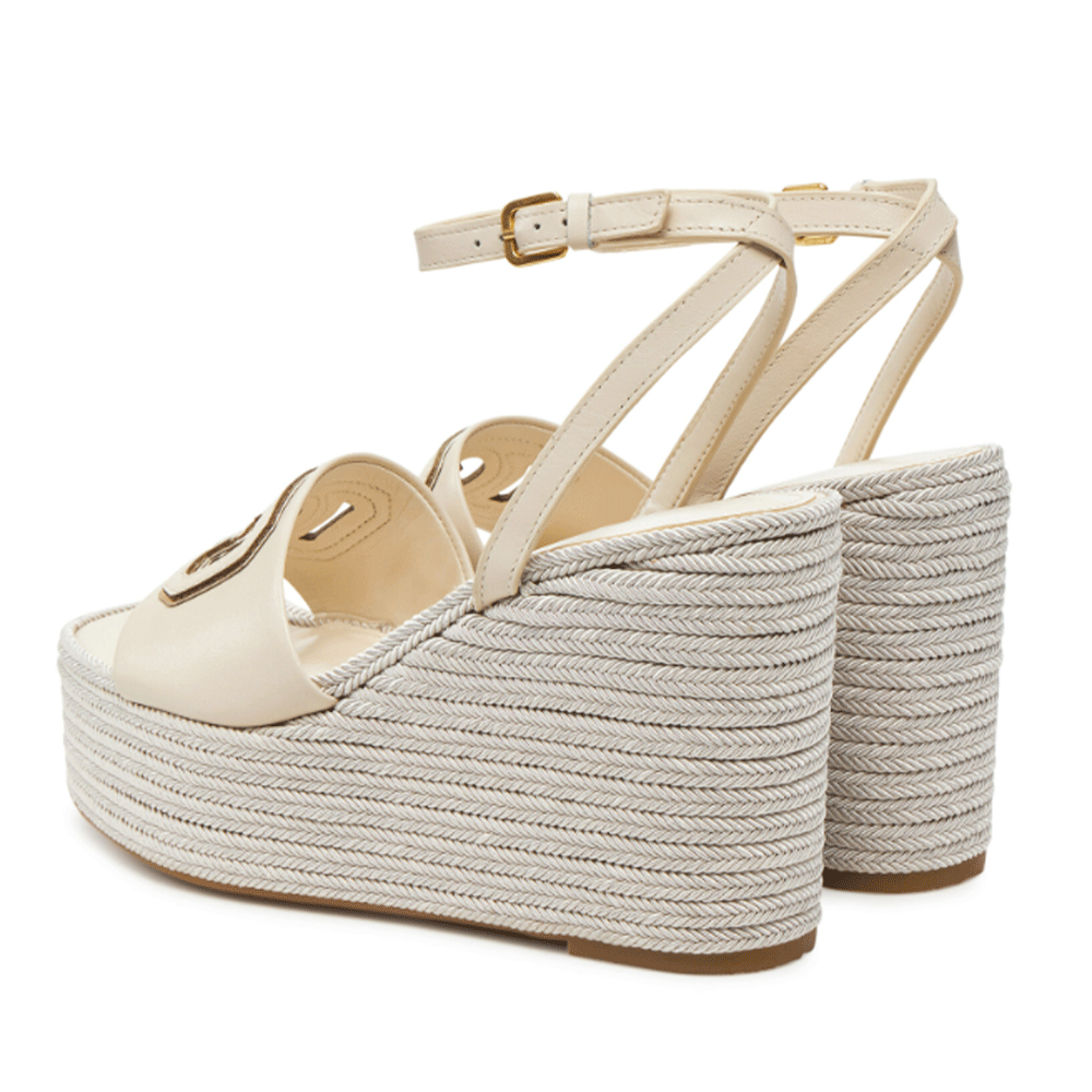 Sandali Donna GUESS con Zeppa Linea Tanvee Colore Cream - Gold