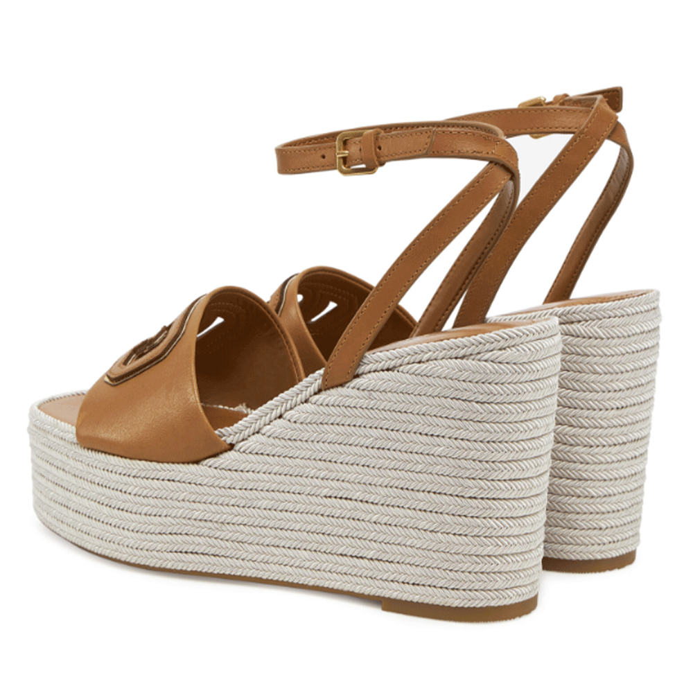 Sandali Donna GUESS con Zeppa Linea Tanvee Colore Tan