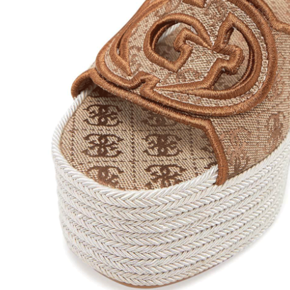 Sandali Donna GUESS con Zeppa Linea Tanveey Colore Beige - Brown