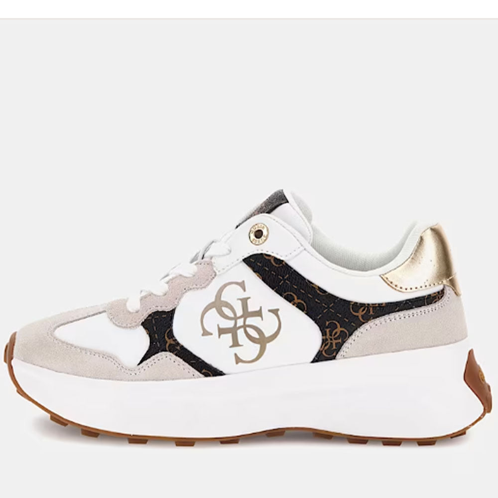GUESS Luckei Linie
Damen Sneakers in der Farbe Weiß - Braun