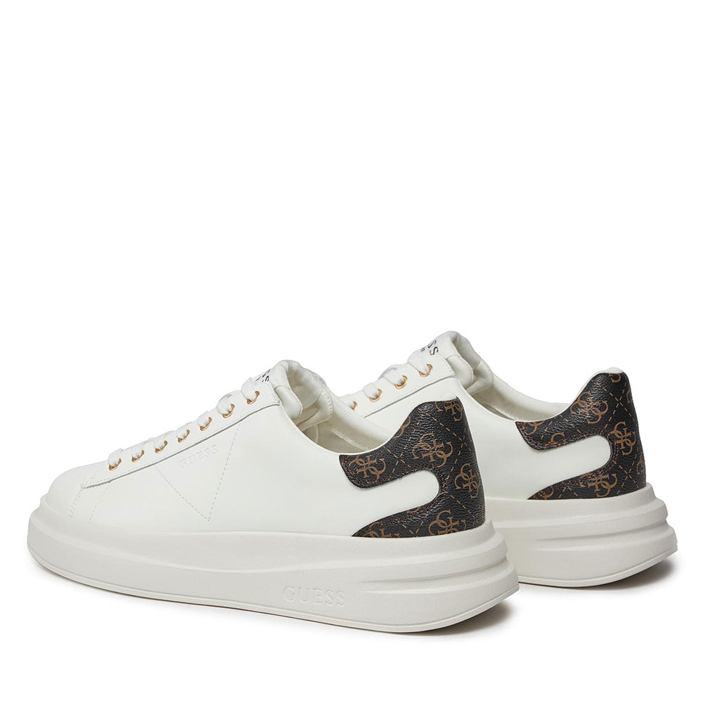 Sneakers Donna GUESS Colore White - Brown Ocra Linea Elbina