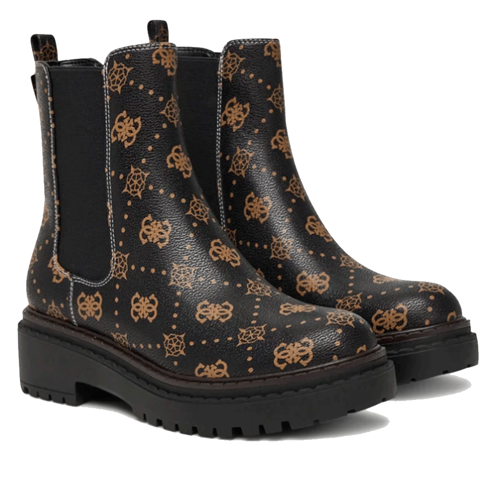 Scarpe Donna GUESS Stivaletti Linea Leanna colore Black - Brown