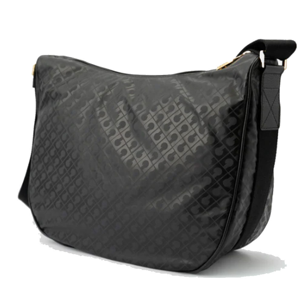 GHERARDINI Damen Hobo-Umhängetasche aus weichem Stoff, Farbe Excalibur, Größe L