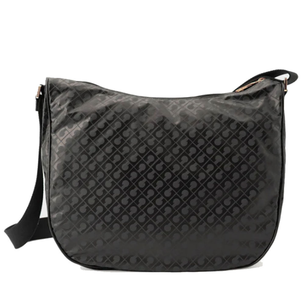 GHERARDINI Damen Hobo-Umhängetasche aus weichem Stoff, Farbe Excalibur, Größe L
