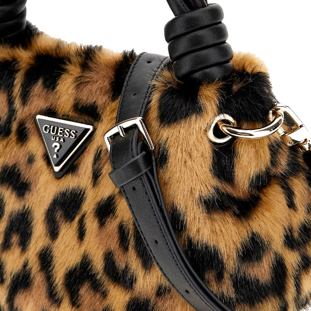 Borsa Donna Mini a Mano GUESS Linea Shaida colore Leopard