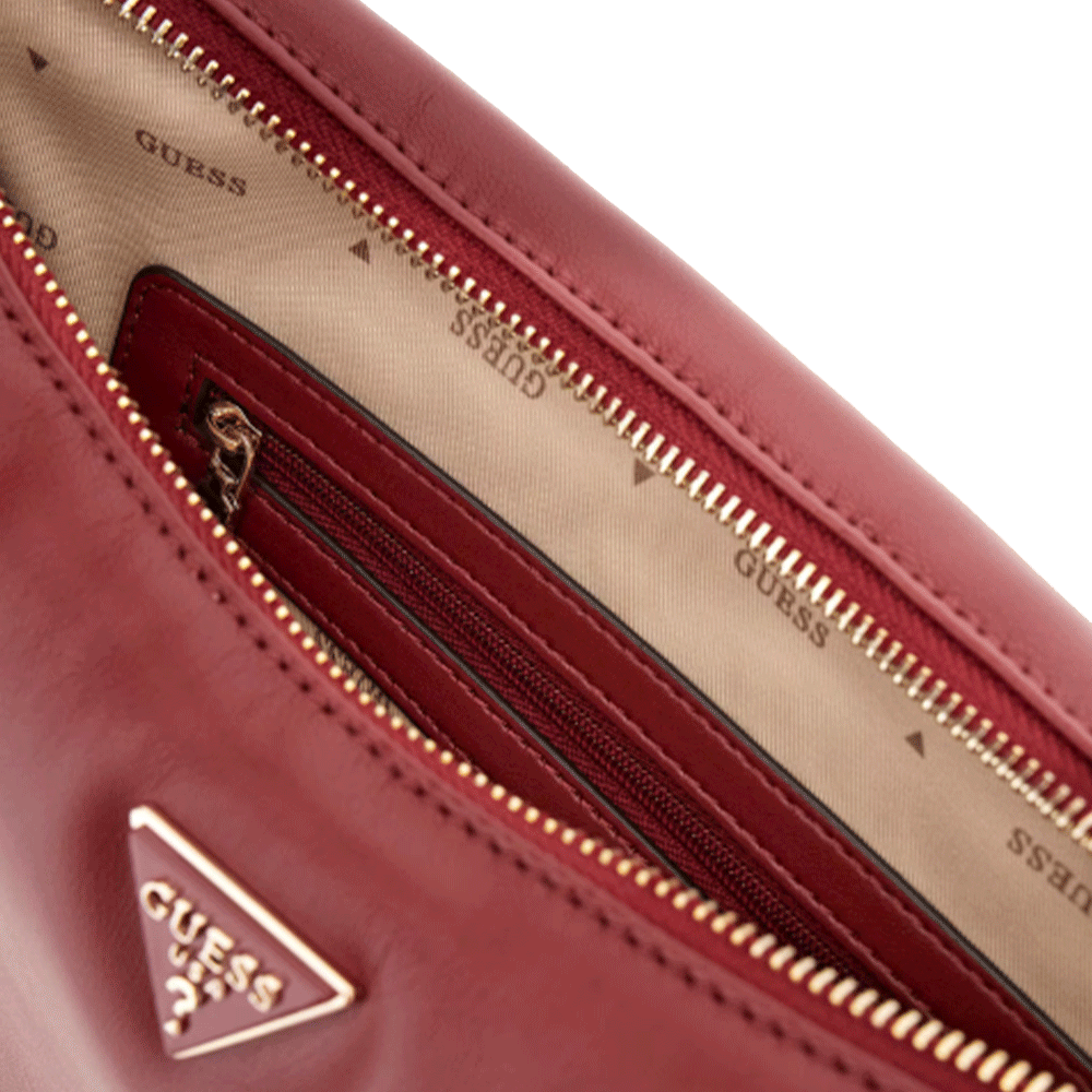 Borsa Donna Hobo a Spalla GUESS Linea Sunetra colore Rosso