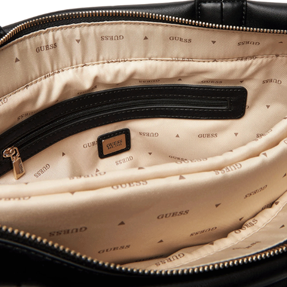 Borsa Donna Shopper a Spalla GUESS Linea Sunetra colore Nero