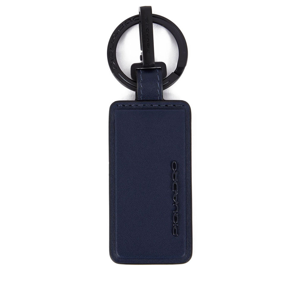 Portachiavi Uomo con Moschettone PIQUADRO in Pelle Blu Linea Tiger - PC6209W122