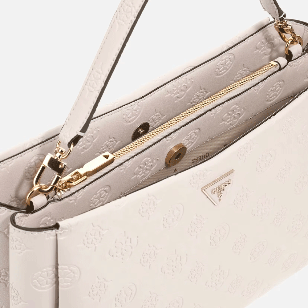 Borsa Donna a Mano GUESS Linea Tisha colore Stone