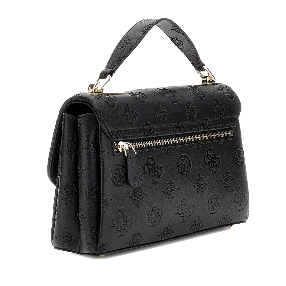 Borsa Donna a Mano con Tracolla GUESS Linea Tisha colore Nero Misura Piccola