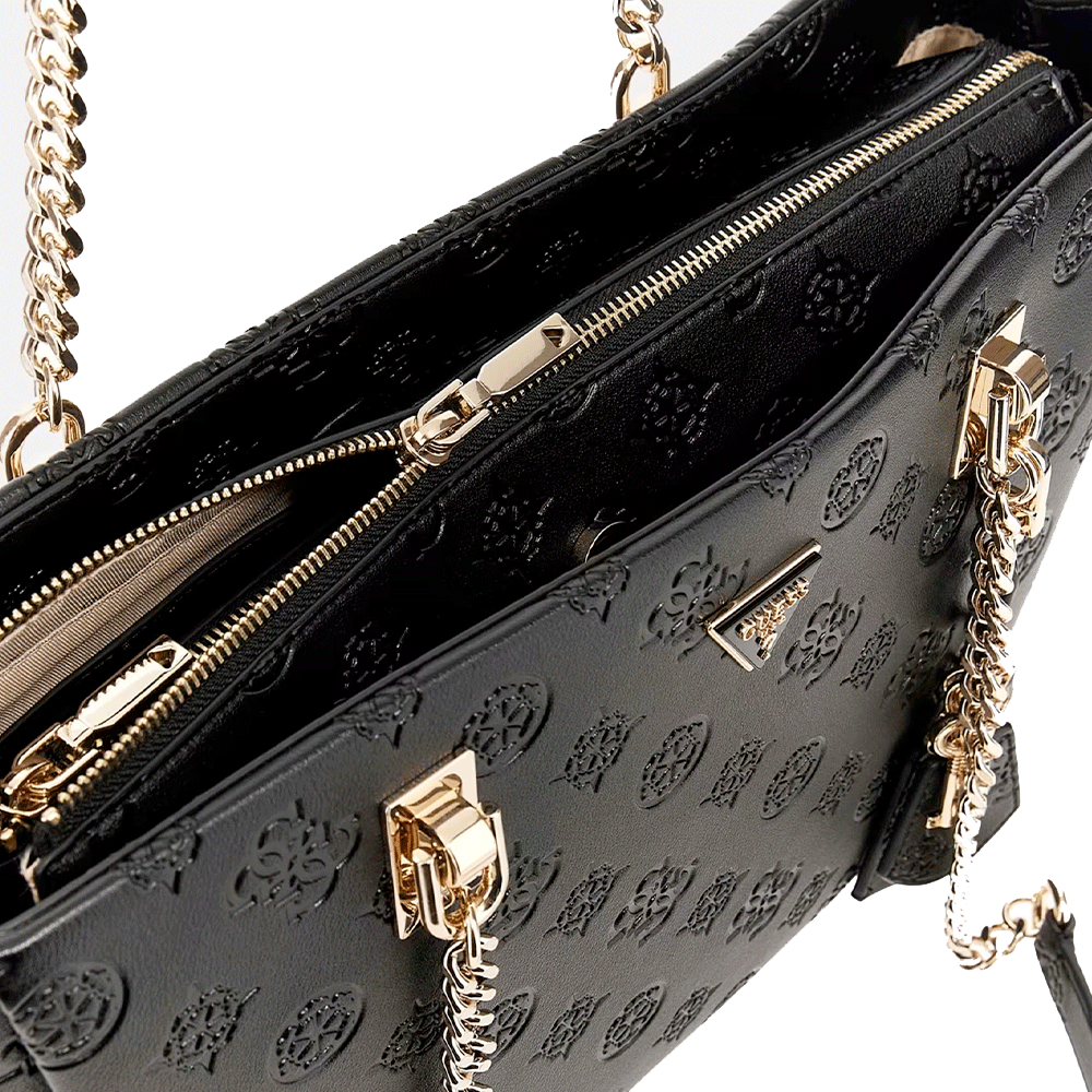 Borsa Donna Shopper a Spalla GUESS Linea Tisha colore Nero