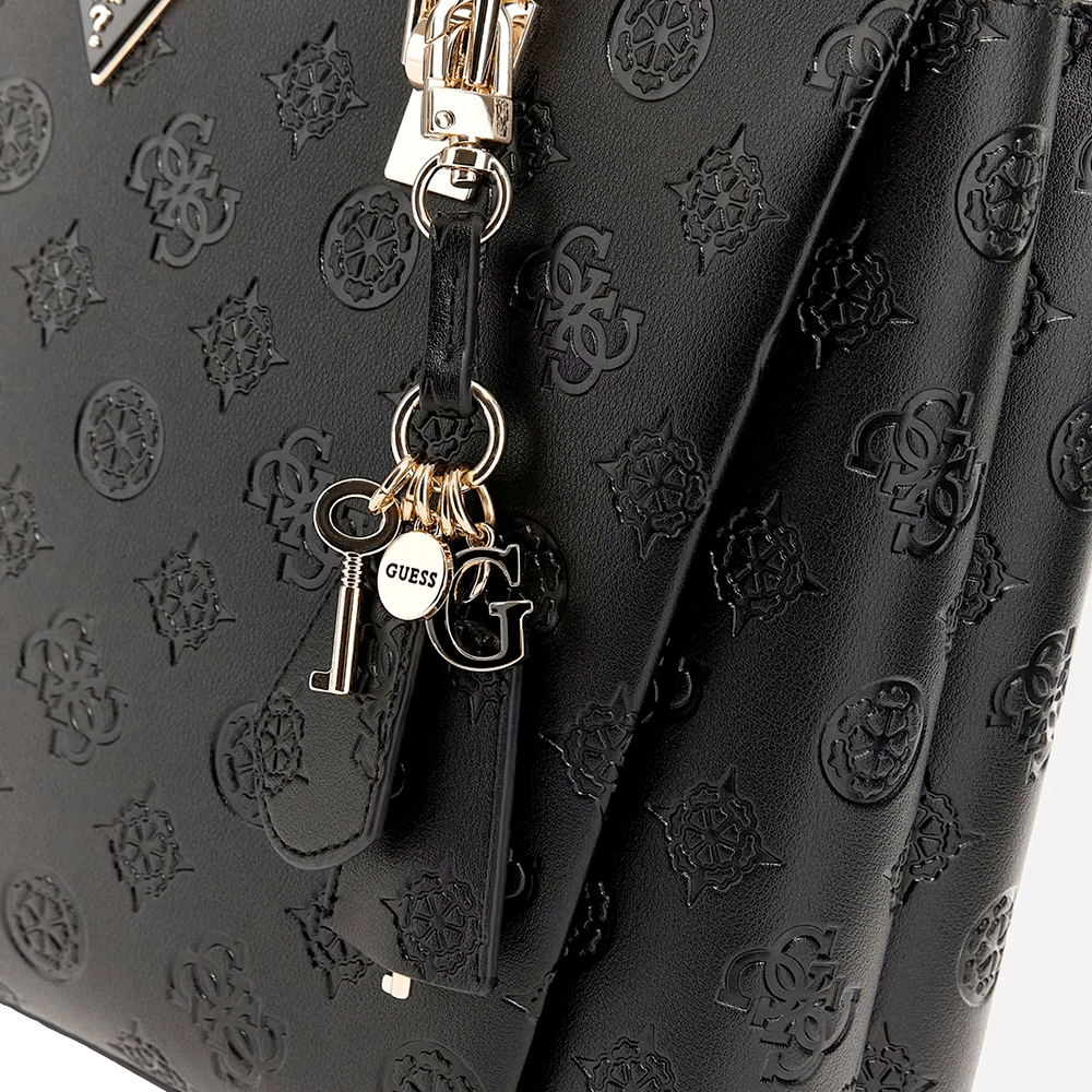 Borsa Donna Shopper a Spalla GUESS Linea Tisha colore Nero