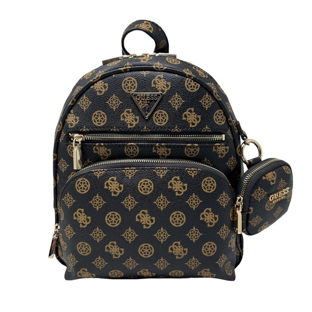 Zaino Donna GUESS Linea Power Play Colore Mocha Logo Misura Piccola