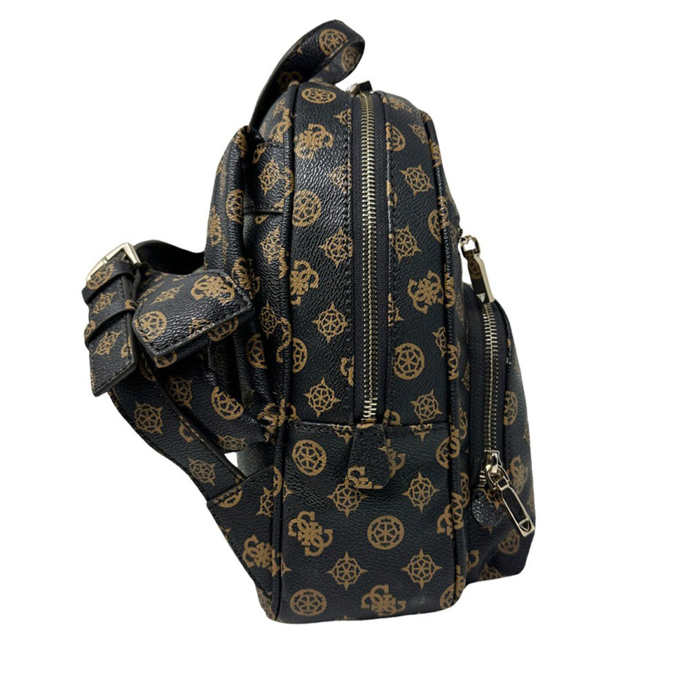 Zaino Donna GUESS Linea Power Play Colore Mocha Logo Misura Piccola