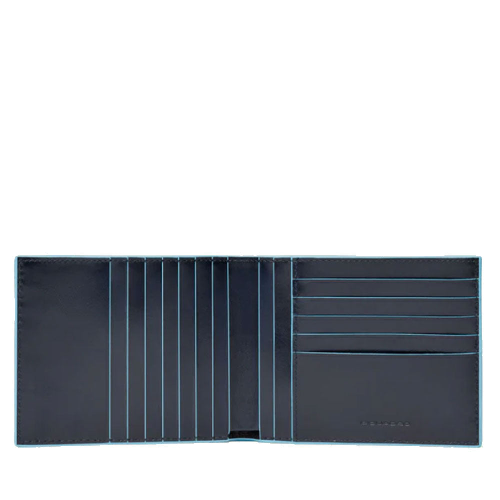 Portafoglio Uomo Piquadro In Pelle Blu Linea Blue Square - PU1241B2R