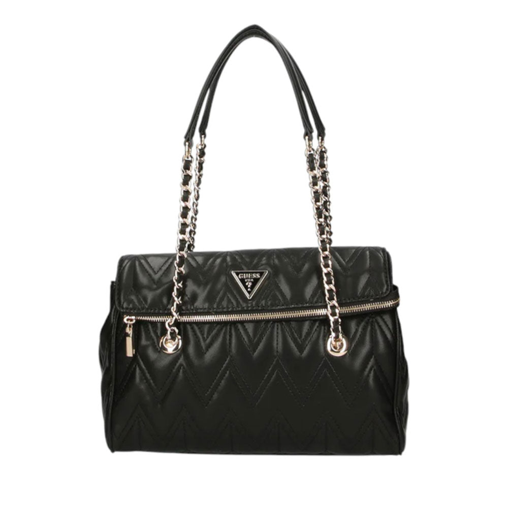 Borsa Donna a Spalla GUESS Linea Eda Colore Nero Cuoieriashop