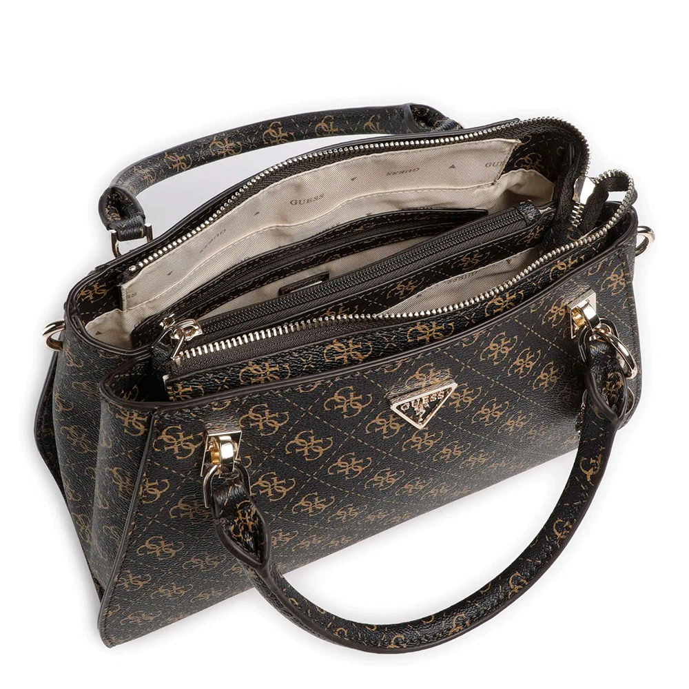Borsa Donna a Mano GUESS Linea Noelle Colore Brown Logo