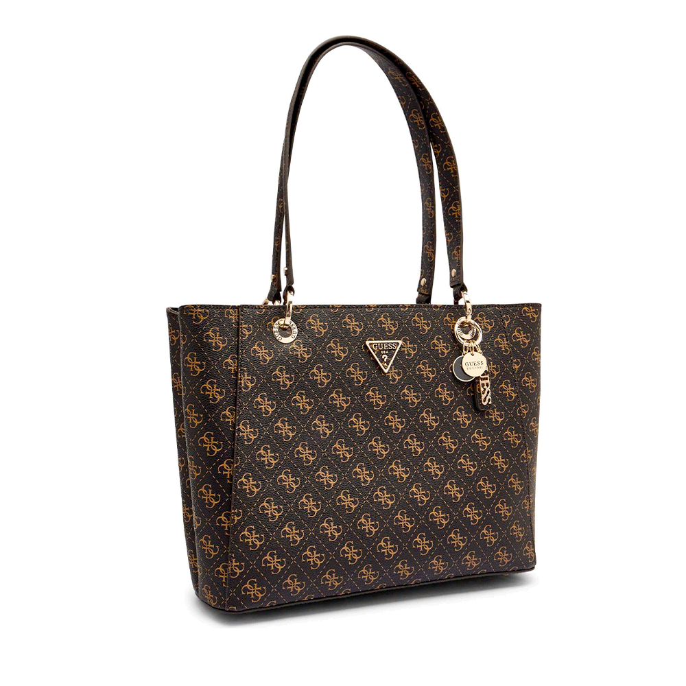 Borsa Donna Shopper a Spalla GUESS Linea Noelle colore Brown Logo