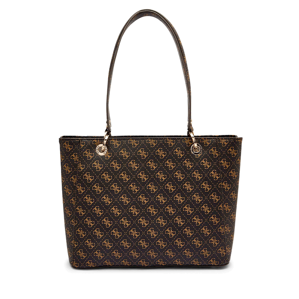 Borsa Donna Shopper a Spalla GUESS Linea Noelle colore Brown Logo