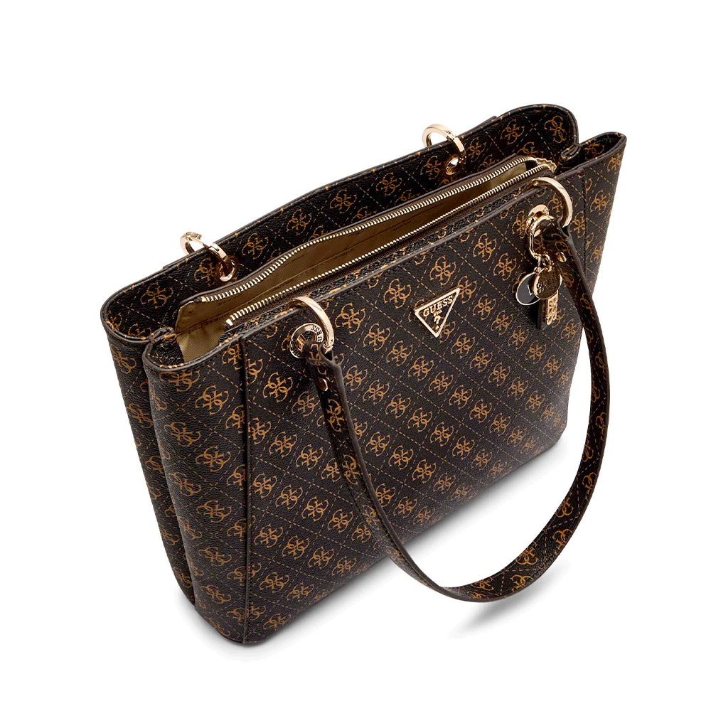 Borsa Donna Shopper a Spalla GUESS Linea Noelle colore Brown Logo