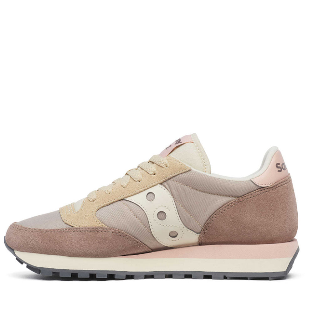 Saucony Damenschuhe Original Jazz Sneakers Tan - Pink