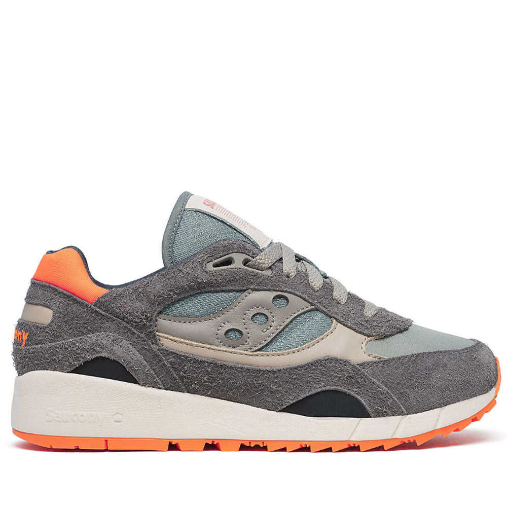 Saucony Shadow 6000 Sneakers 
Damenschuhe aus Leder und Stoff, Farbe Grau – Agave