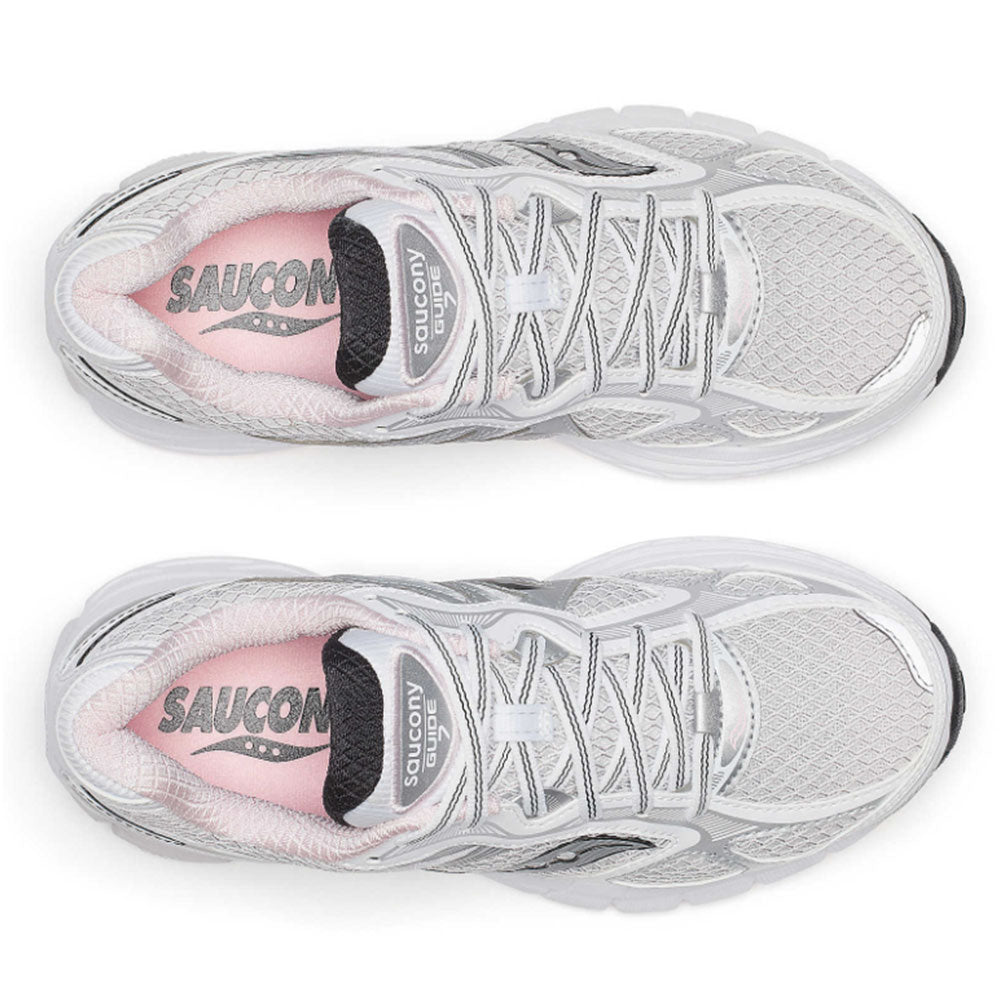 Saucony Damen Schuhe Progrid Guide 7 Sneakers Farbe Weiß - Pink