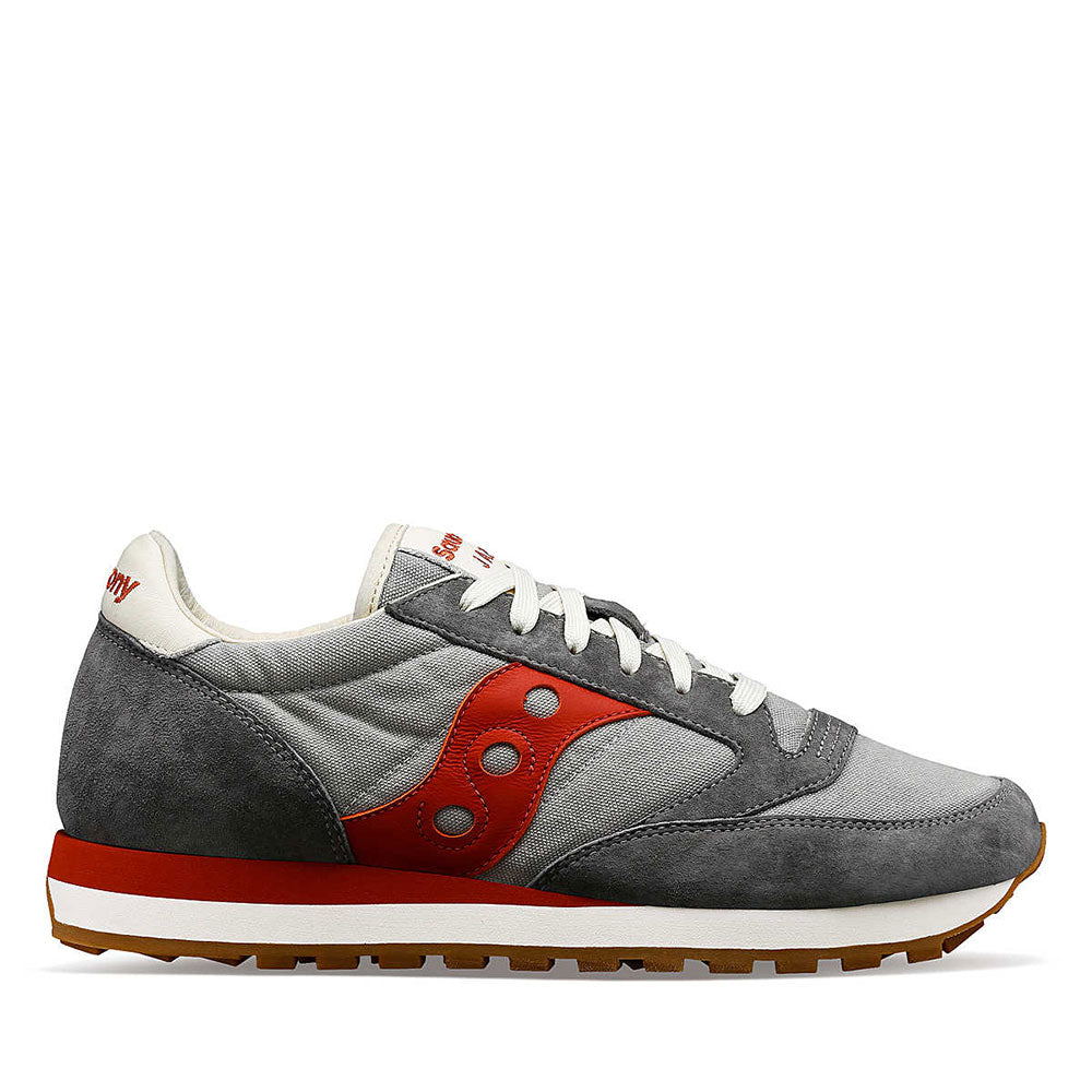 Scarpe Uomo Saucony Sneakers Jazz Original Grey Red Cuoieriashop