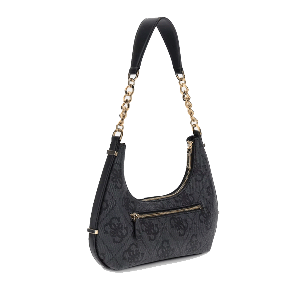 Borsa Donna a Spalla GUESS Linea Erenia colore Coal Logo Misura Piccola